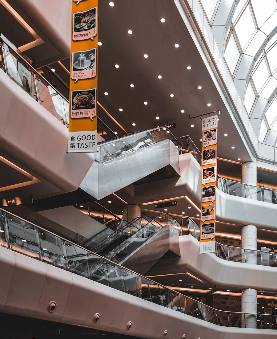 Retail mall interior